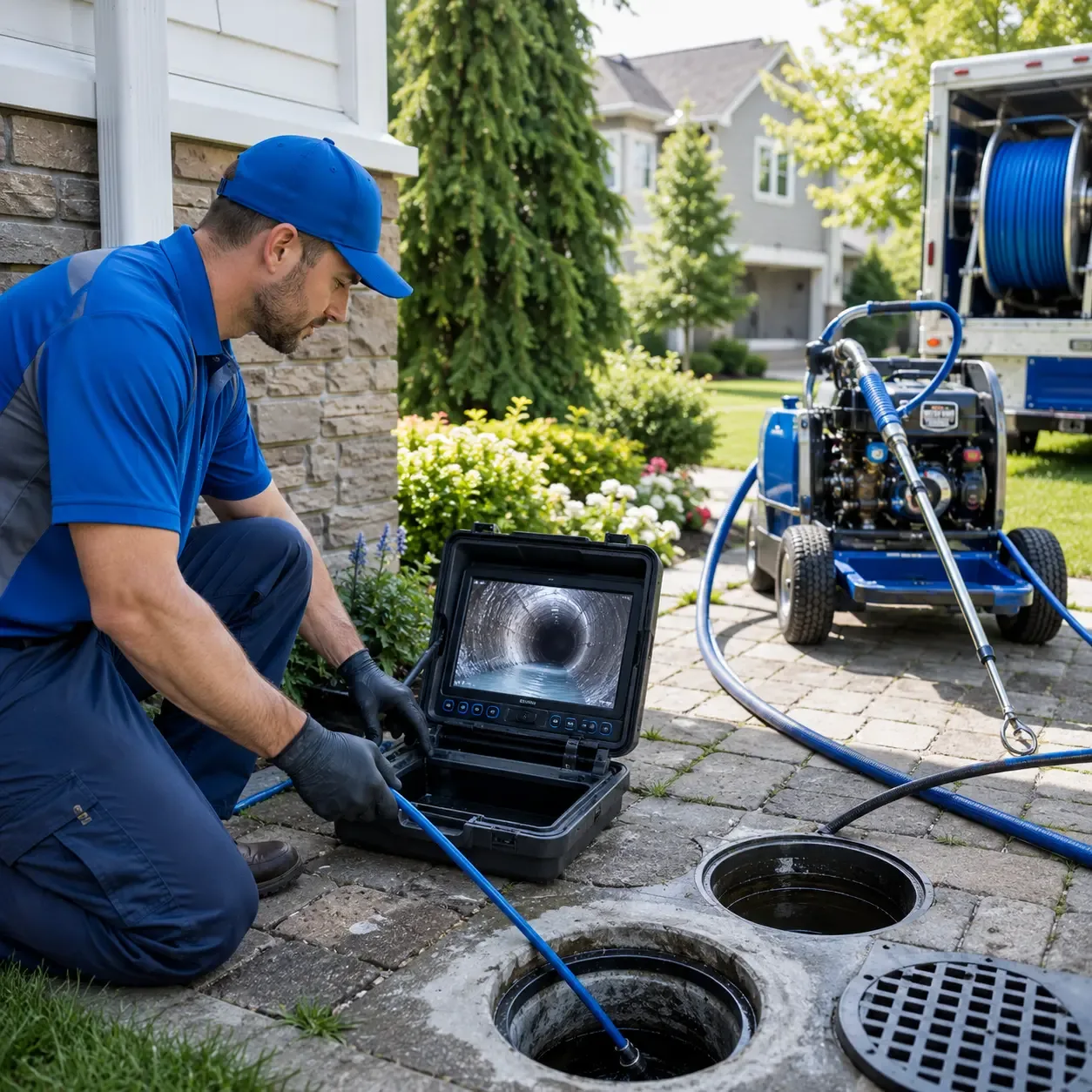Outdoor drain cleaning professionals serving Higgins Lake, MI