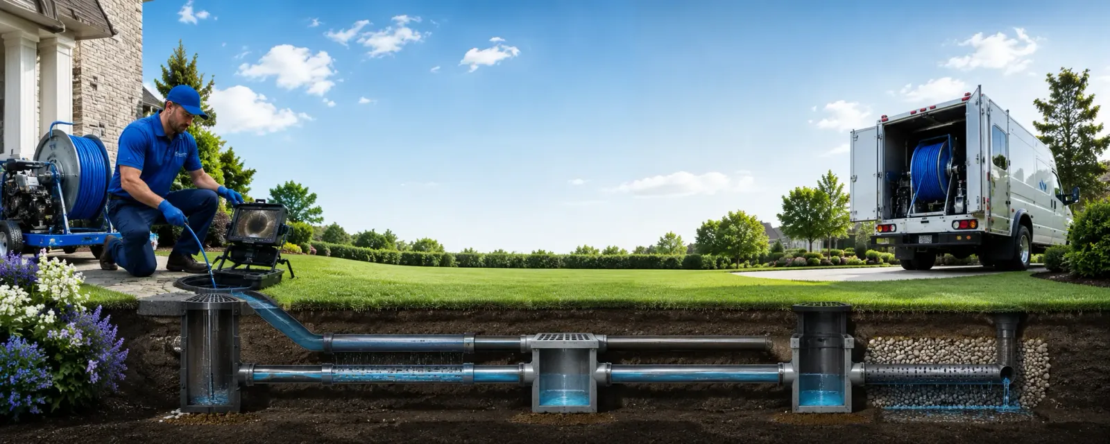 Outdoor drain cleaning information for Higgins Lake, MI